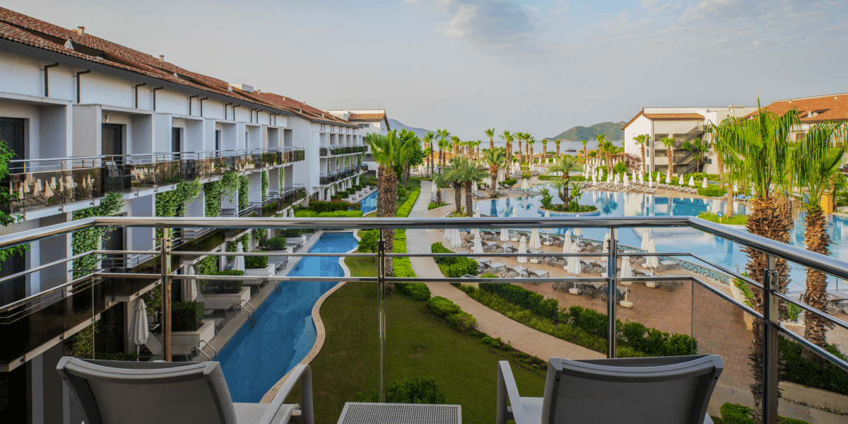 Akra Fethiye Konaklama Standart Yandan Deniz Manzaralı Genis Oda Galeri D1