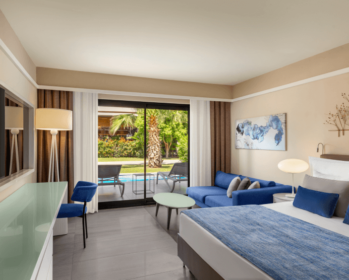 Akra Fethiye Konaklama Yetiskin Swim Up Standart Oda Ozellikleri