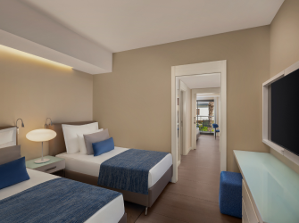 Akra Fethiye Konaklama Bahce Manzaralı Aile Odası Card M1