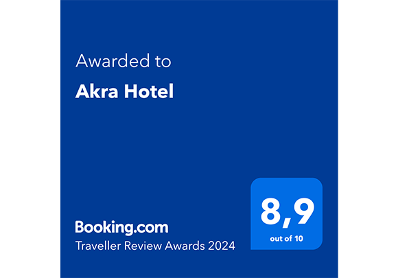 Akra Hotels Booking Awards Card