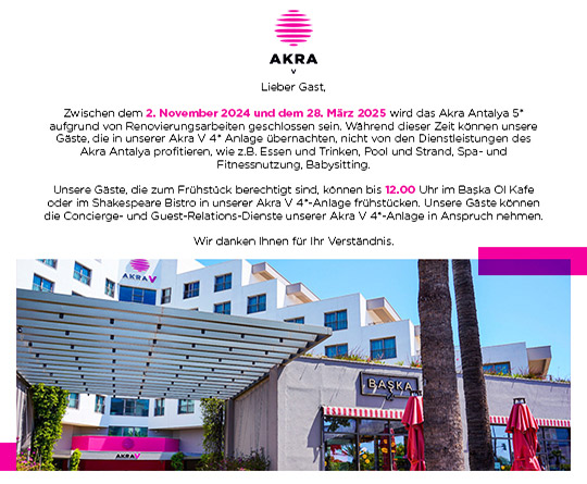 Akra Hotels V Pop Up De